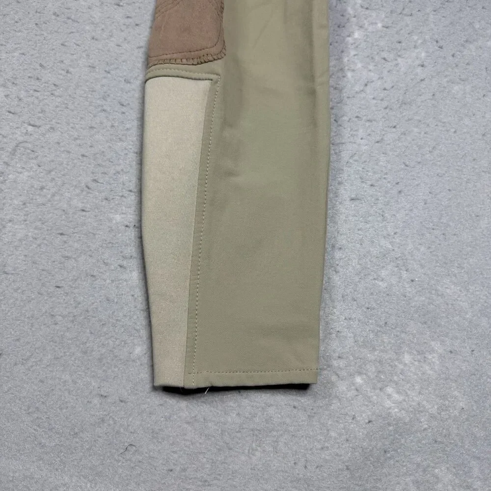 Romfh Child’s Knee Patch Equestrian Riding Breeches Girl’s Size 16 Tan Khaki